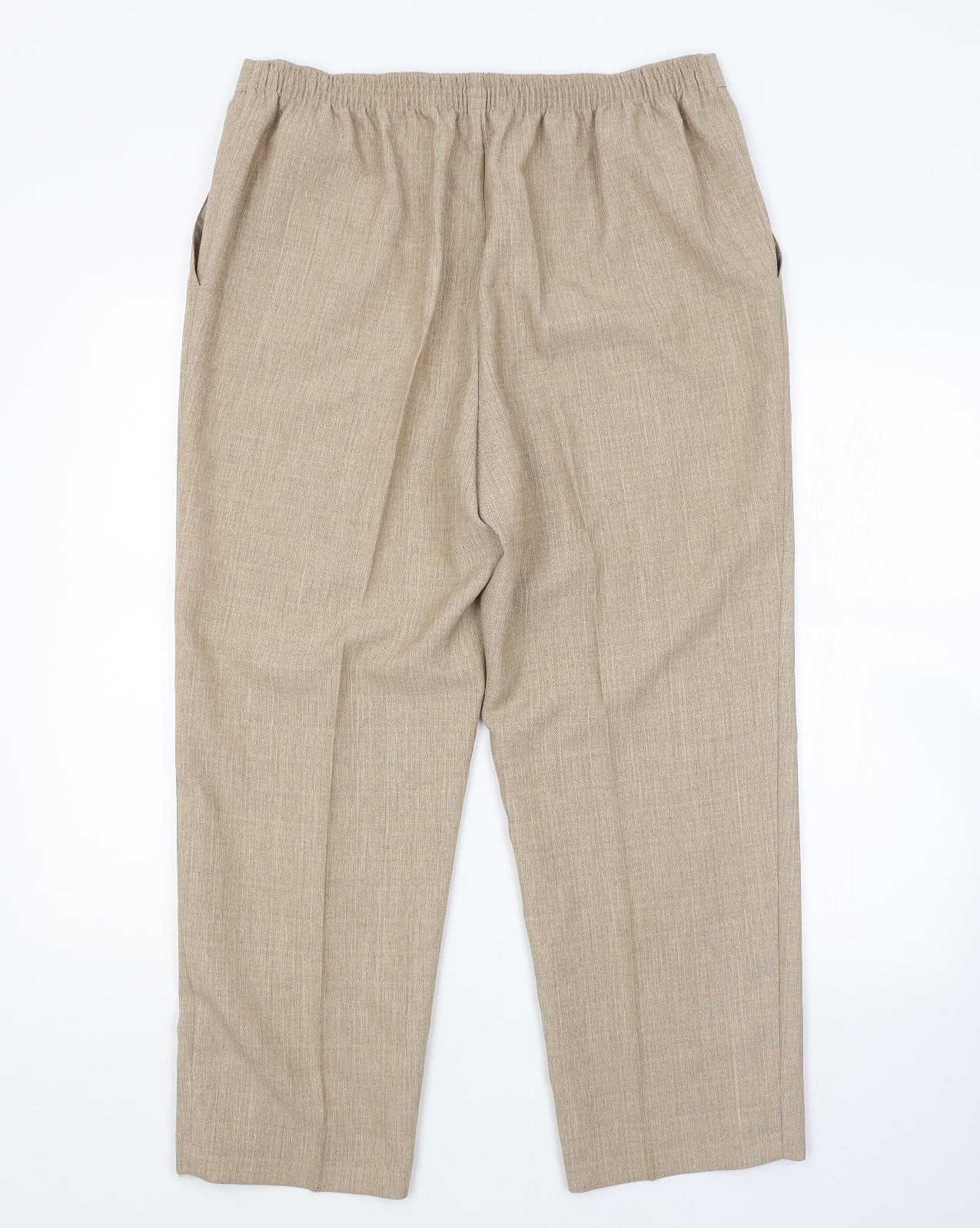 M&S Womens Brown   Trousers  Size 18 L26 in