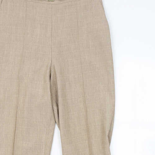M&S Womens Brown   Trousers  Size 18 L26 in
