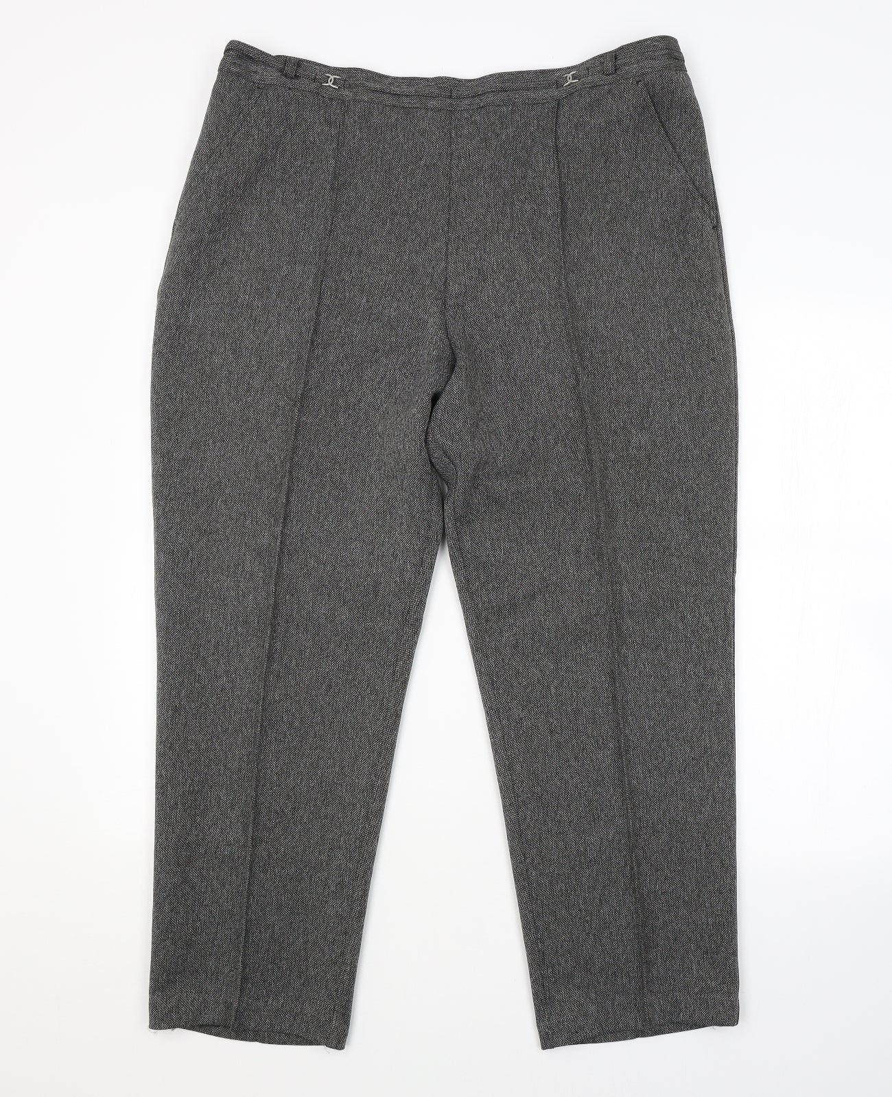 M&S Womens Grey   Trousers  Size 18 L25 in