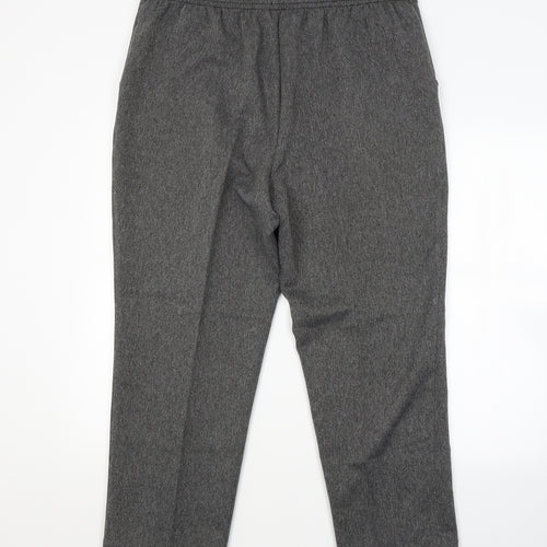 M&S Womens Grey   Trousers  Size 18 L25 in