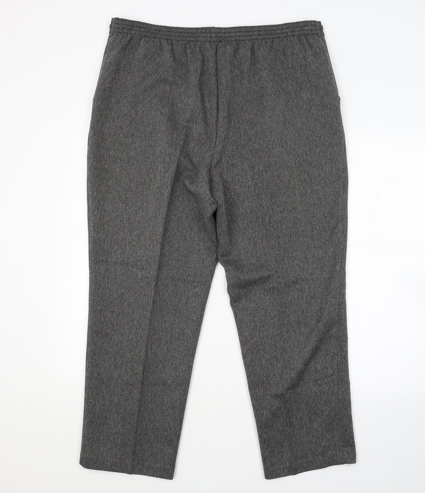 M&S Womens Grey   Trousers  Size 18 L25 in