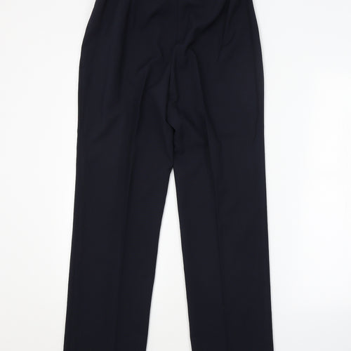 ELLIE LOUISE Womens Blue Camouflage  Trousers  Size 12 L28 in