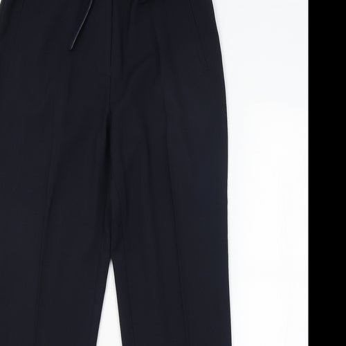 ELLIE LOUISE Womens Blue Camouflage  Trousers  Size 12 L28 in