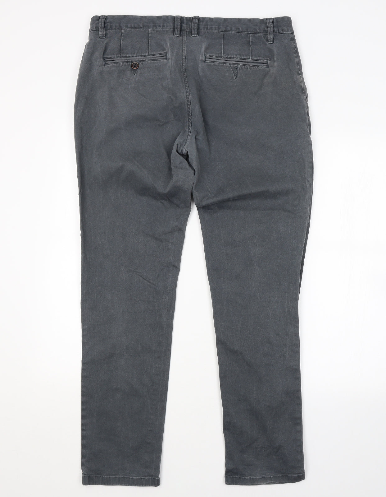 NEXT Mens Grey   Chino Trousers Size 36 in L30 in