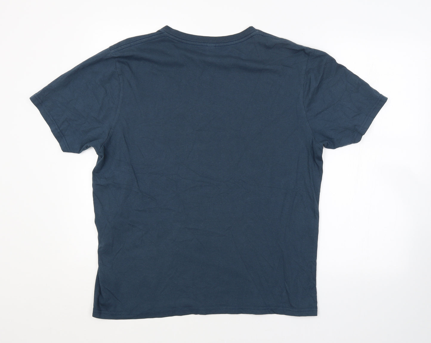 Preworn Mens Blue    T-Shirt Size L