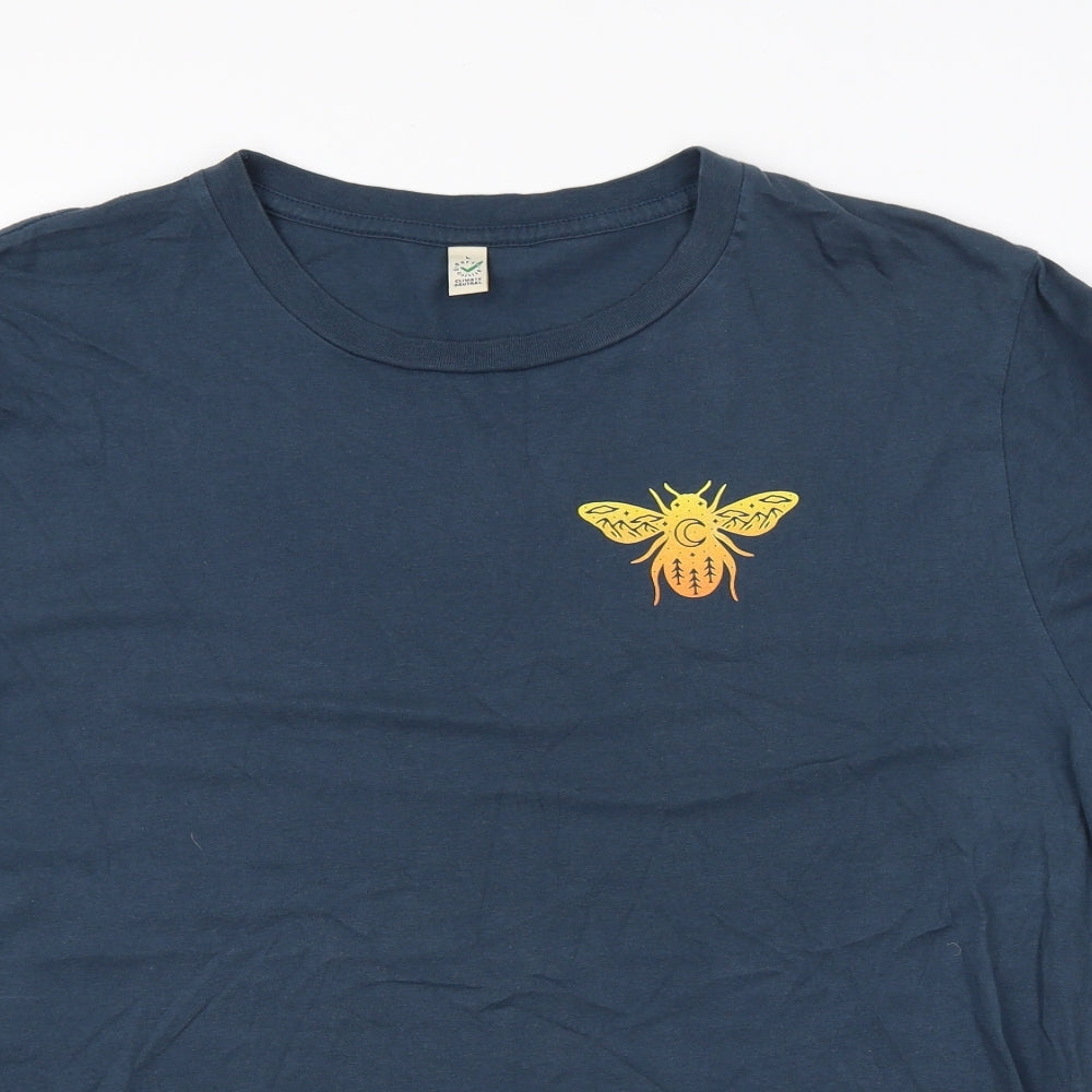 Preworn Mens Blue    T-Shirt Size L