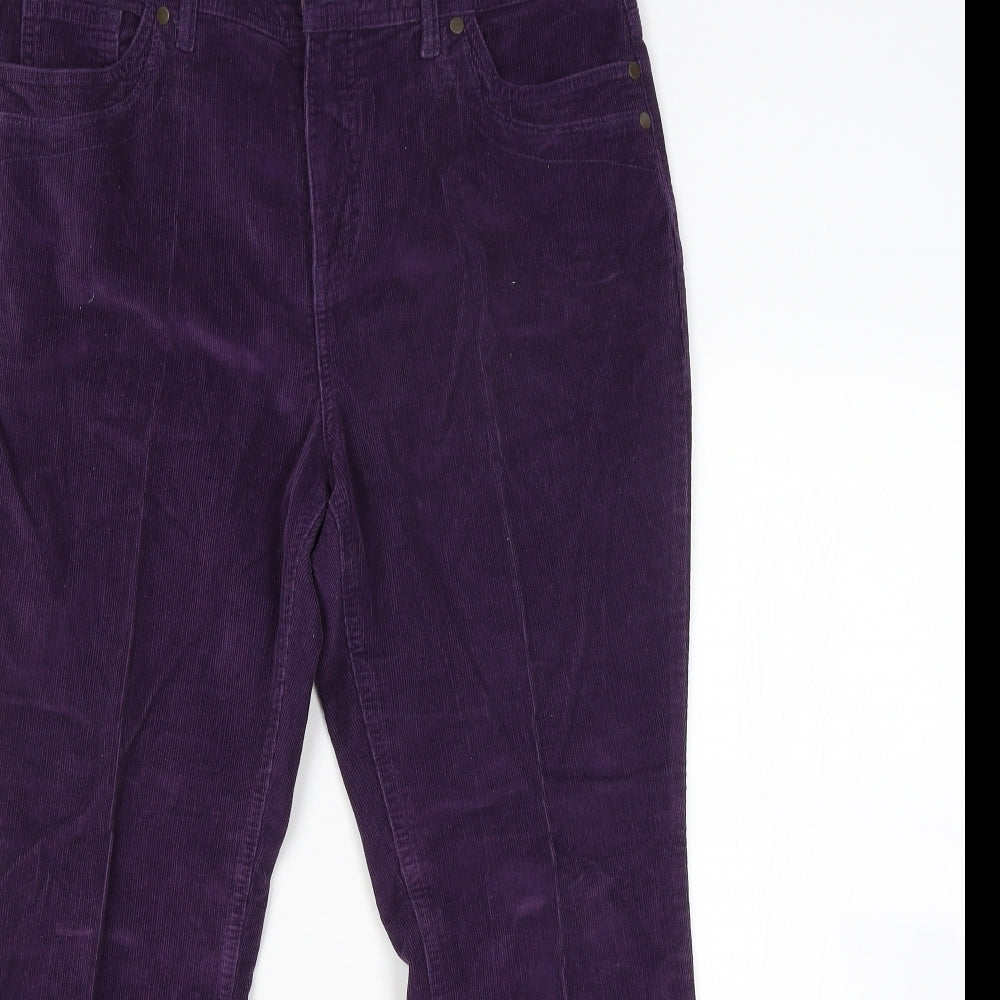 Per Una Womens Purple   Straight Jeans Size 14 L26 in