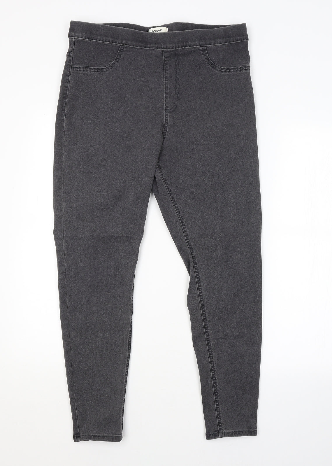 M&S Womens Grey   Jegging Jeans Size 14 L26 in