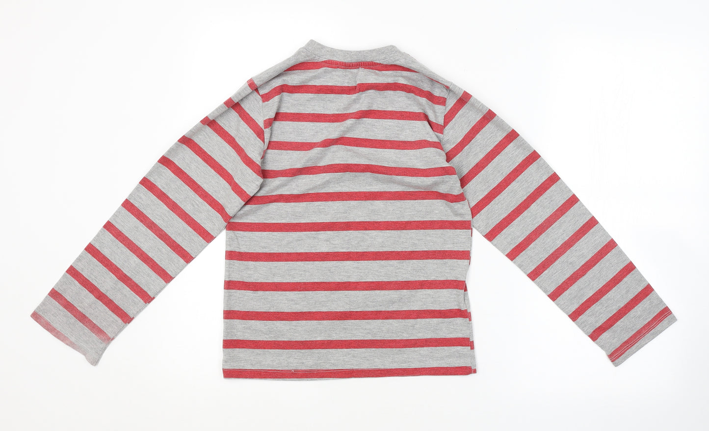 Preworn Boys Multicoloured Striped  Basic T-Shirt Size 9-10 Years  - SPIDERMAN