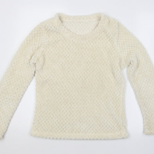 George Womens Beige Argyle/Diamond  Pullover Jumper Size 8