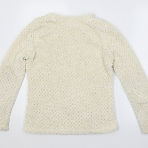 George Womens Beige Argyle/Diamond  Pullover Jumper Size 8