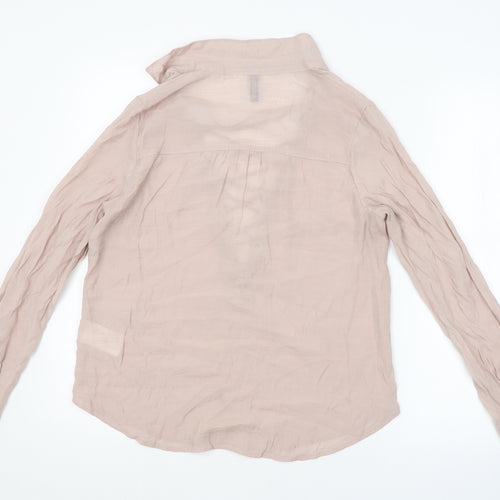 H&M Womens Pink   Basic Blouse Size 8