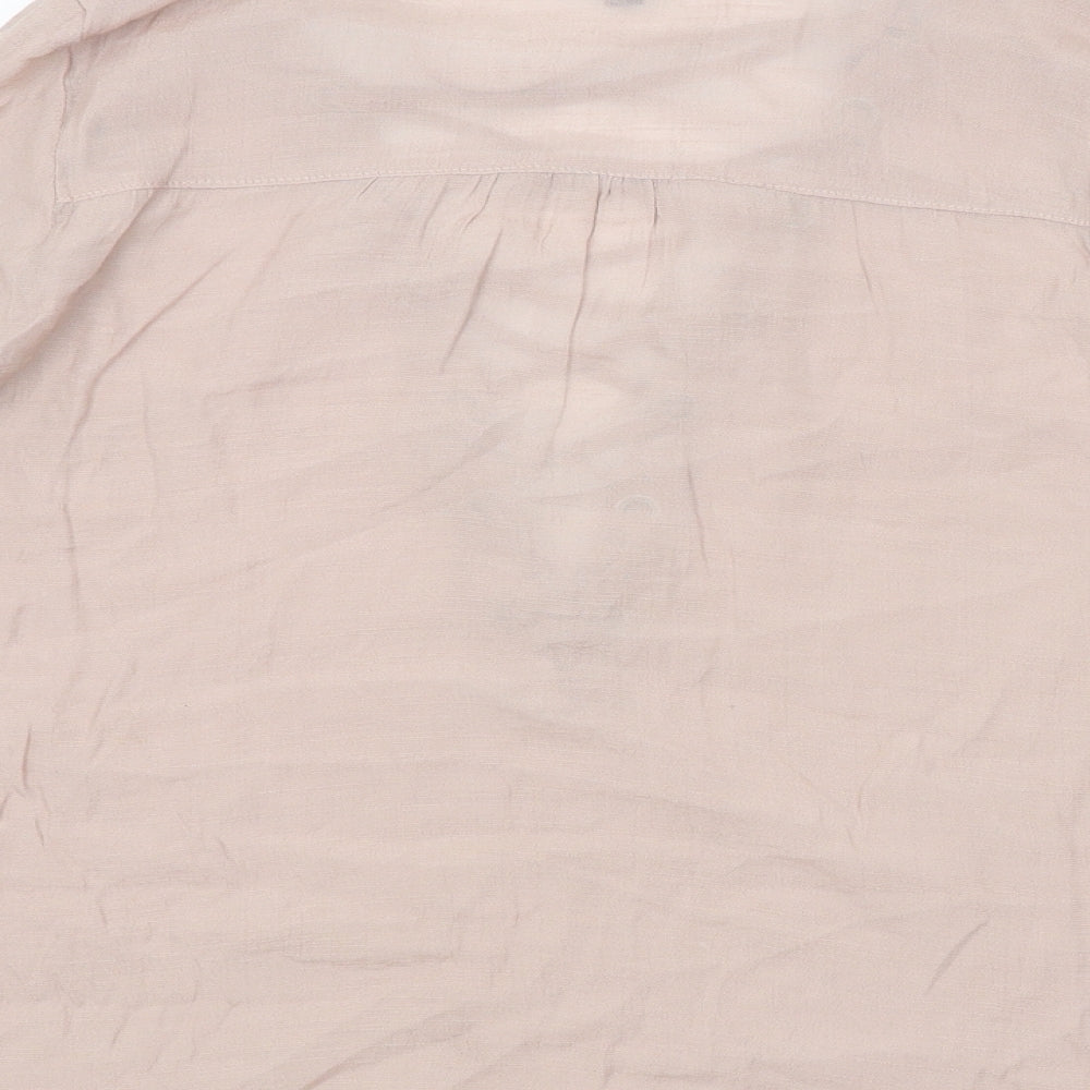 H&M Womens Pink   Basic Blouse Size 8