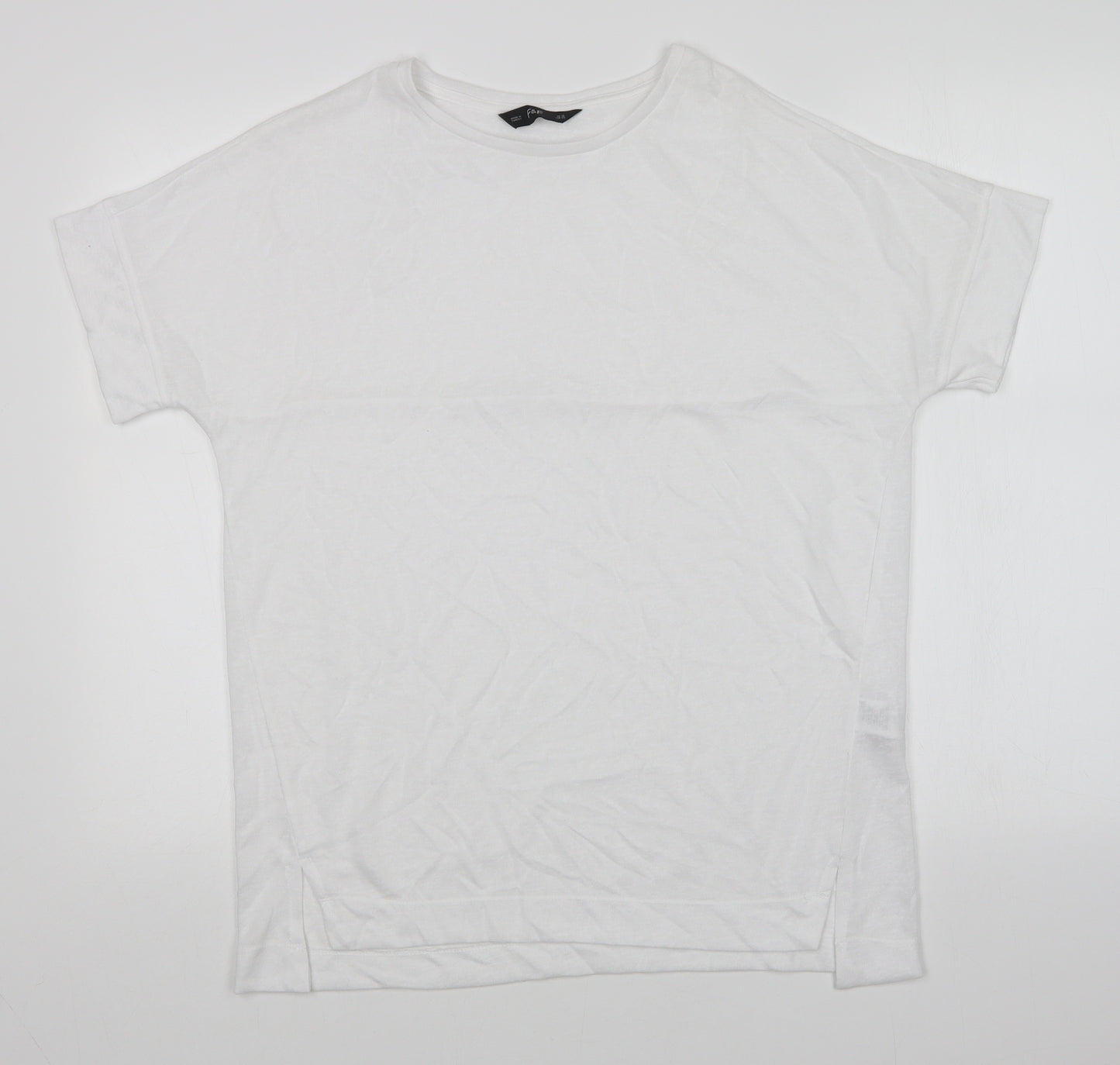 F&F Womens White   Basic T-Shirt Size 16