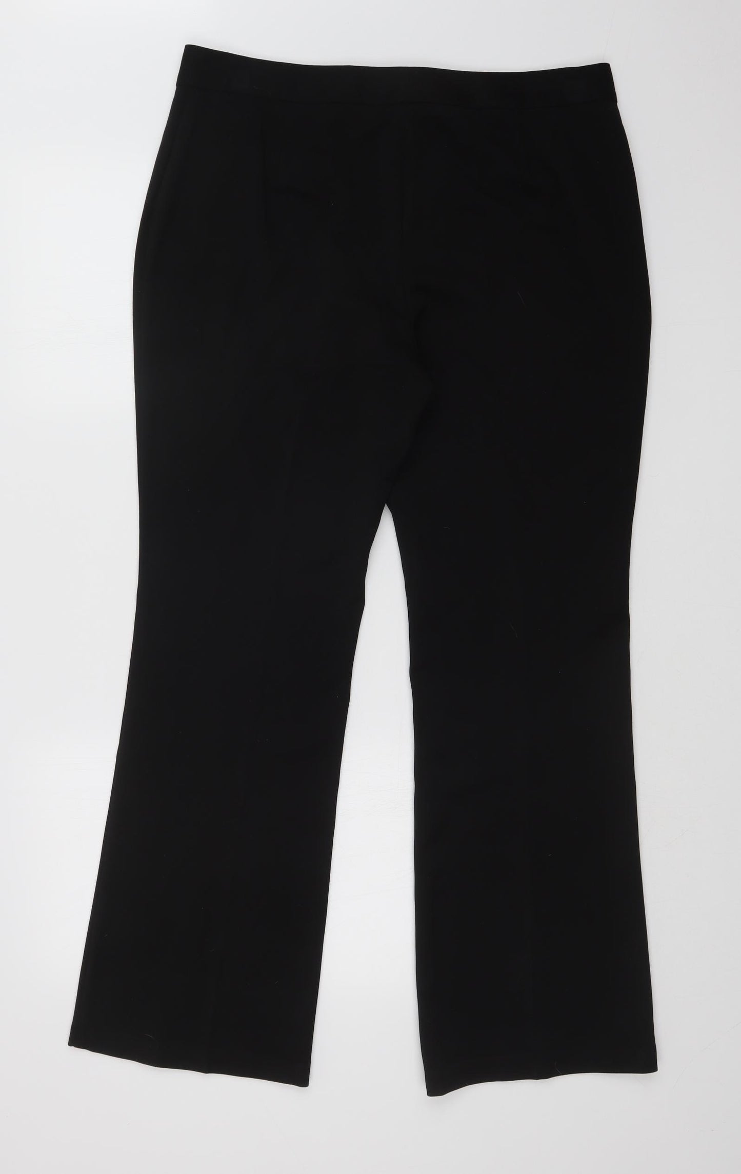 M&S Womens Black   Dress Pants Trousers Size 14 L30 in