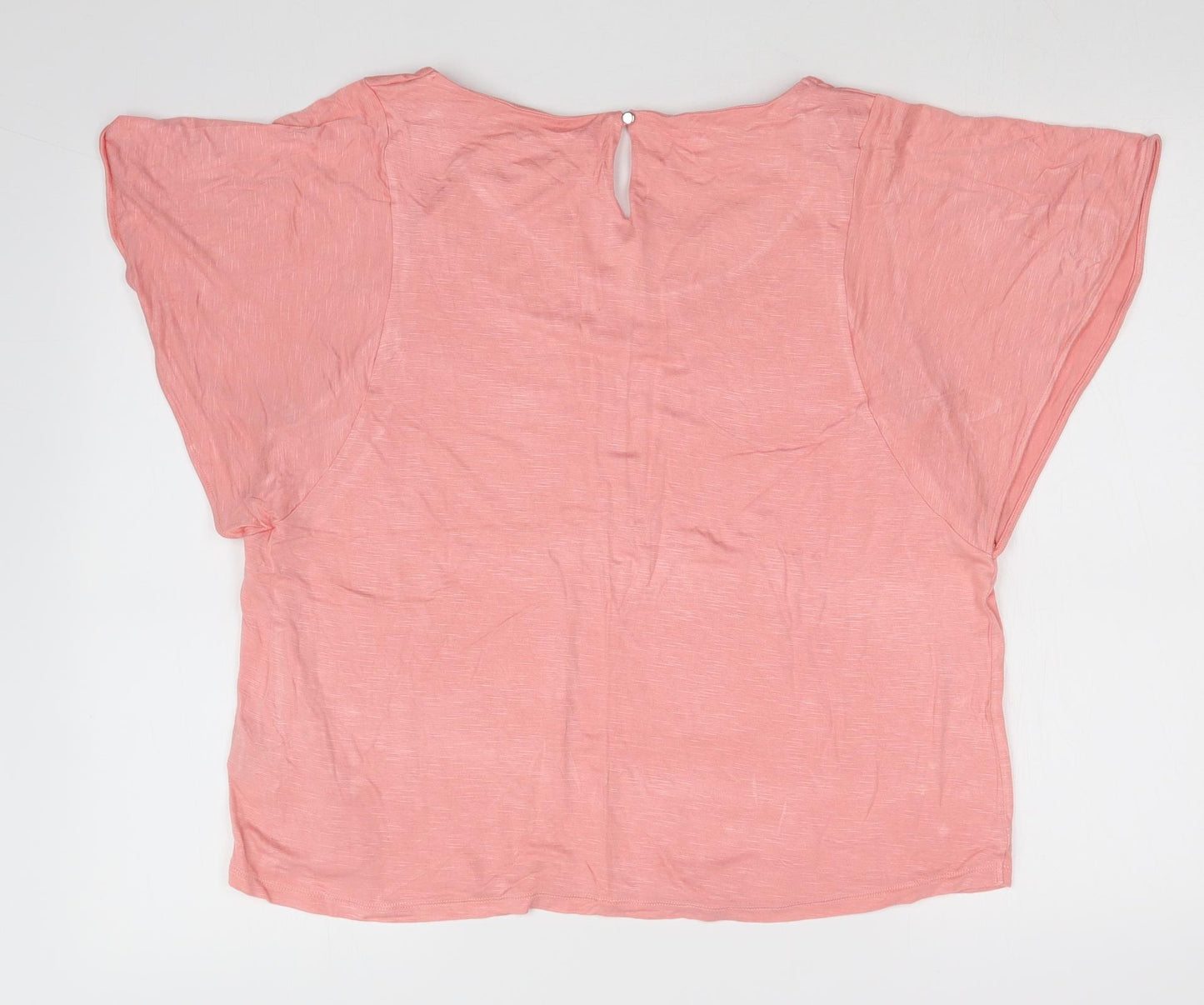 M&S Womens Pink   Basic T-Shirt Size 16