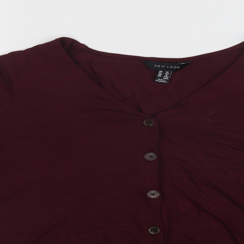 New Look Womens Purple   Basic T-Shirt Size 16