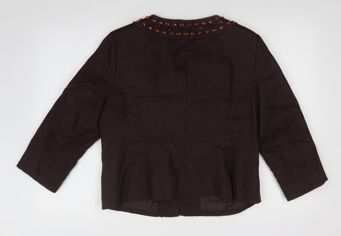 Precis Womens Brown   Jacket Blazer Size 16
