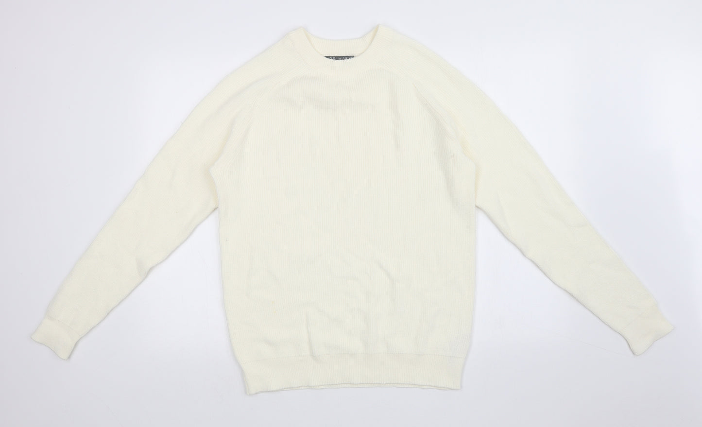 Primark Mens White   Pullover Sweatshirt Size M