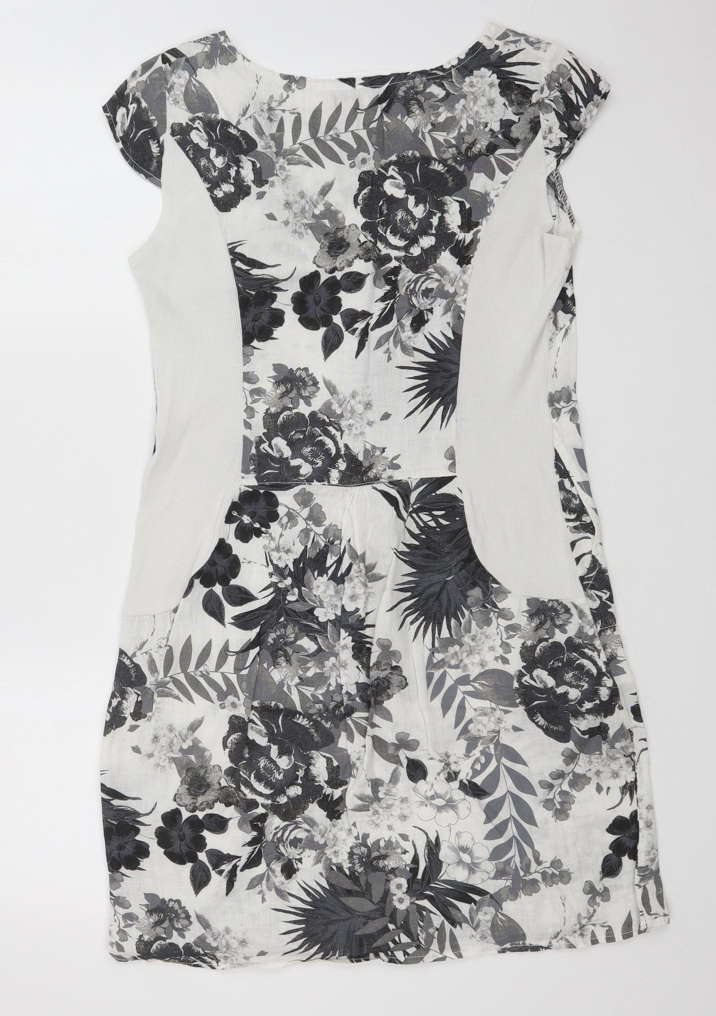 LINA TOMEI Womens Multicoloured Floral  A-Line  Size M