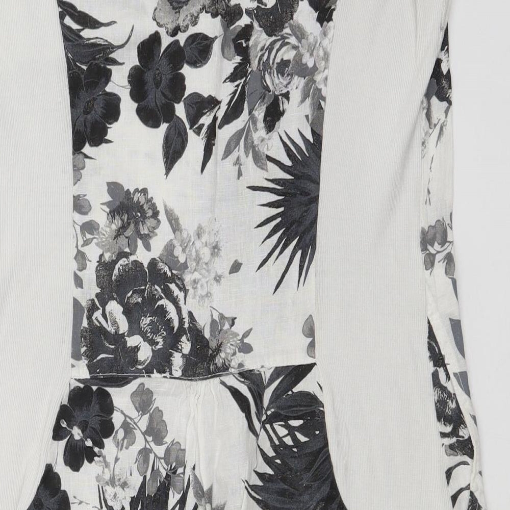 LINA TOMEI Womens Multicoloured Floral  A-Line  Size M