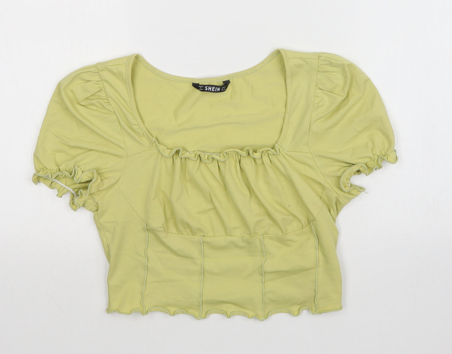 SheIn Womens Green   Basic T-Shirt Size M