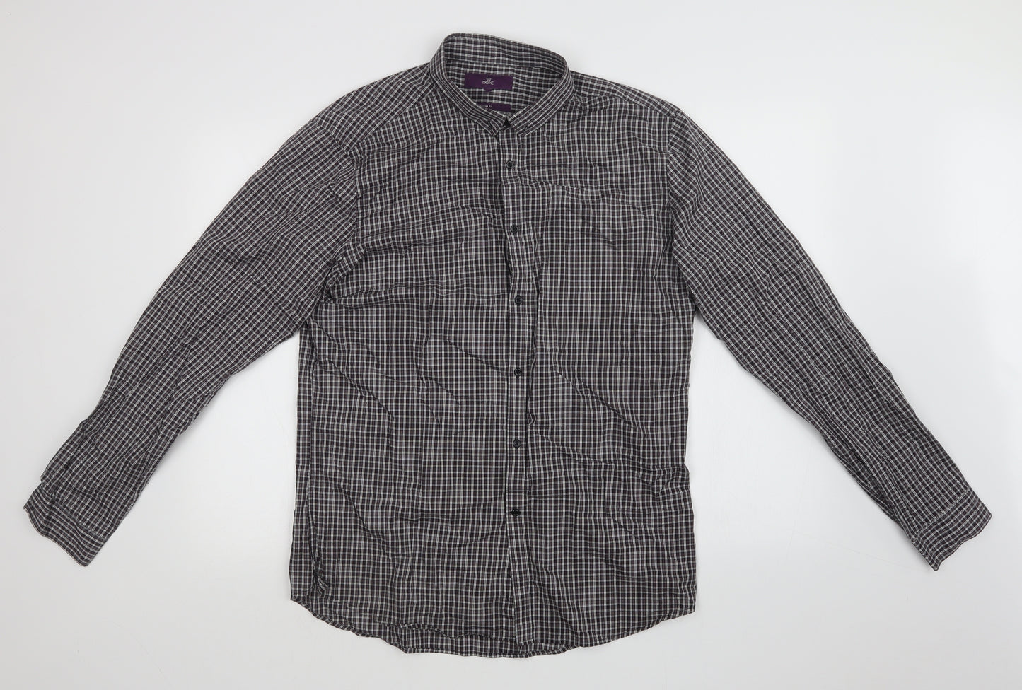 NEXT Mens Multicoloured Check   Dress Shirt