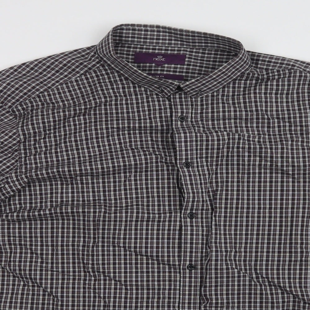 NEXT Mens Multicoloured Check   Dress Shirt