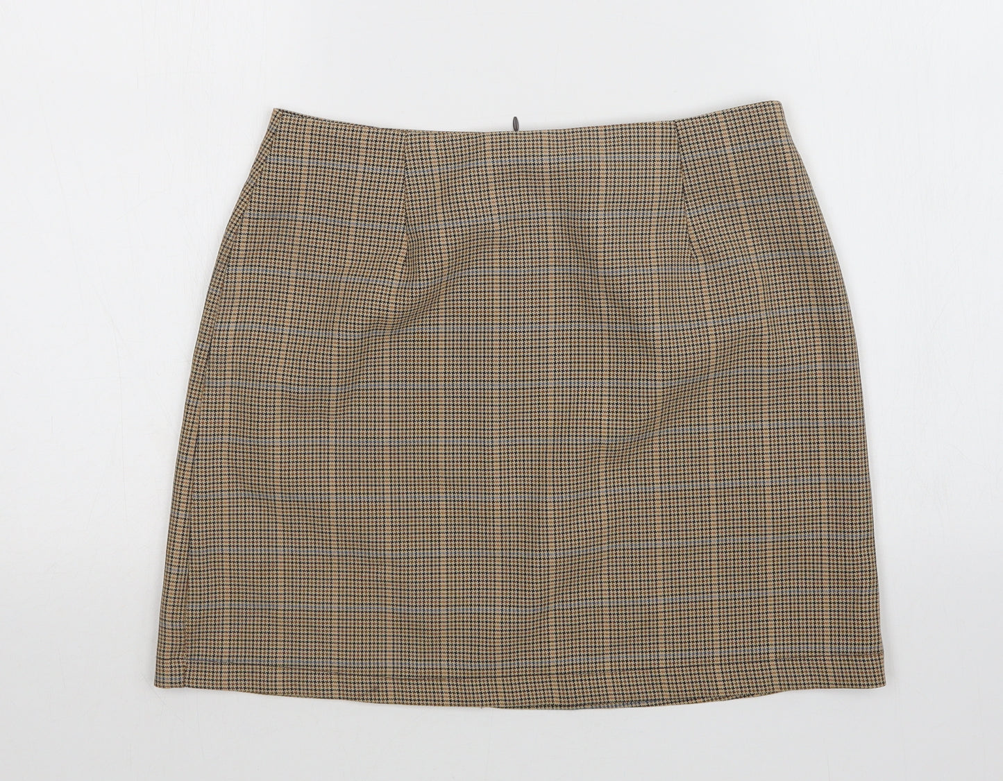 Nasty Gal Womens Multicoloured Check  Straight & Pencil Skirt Size 10