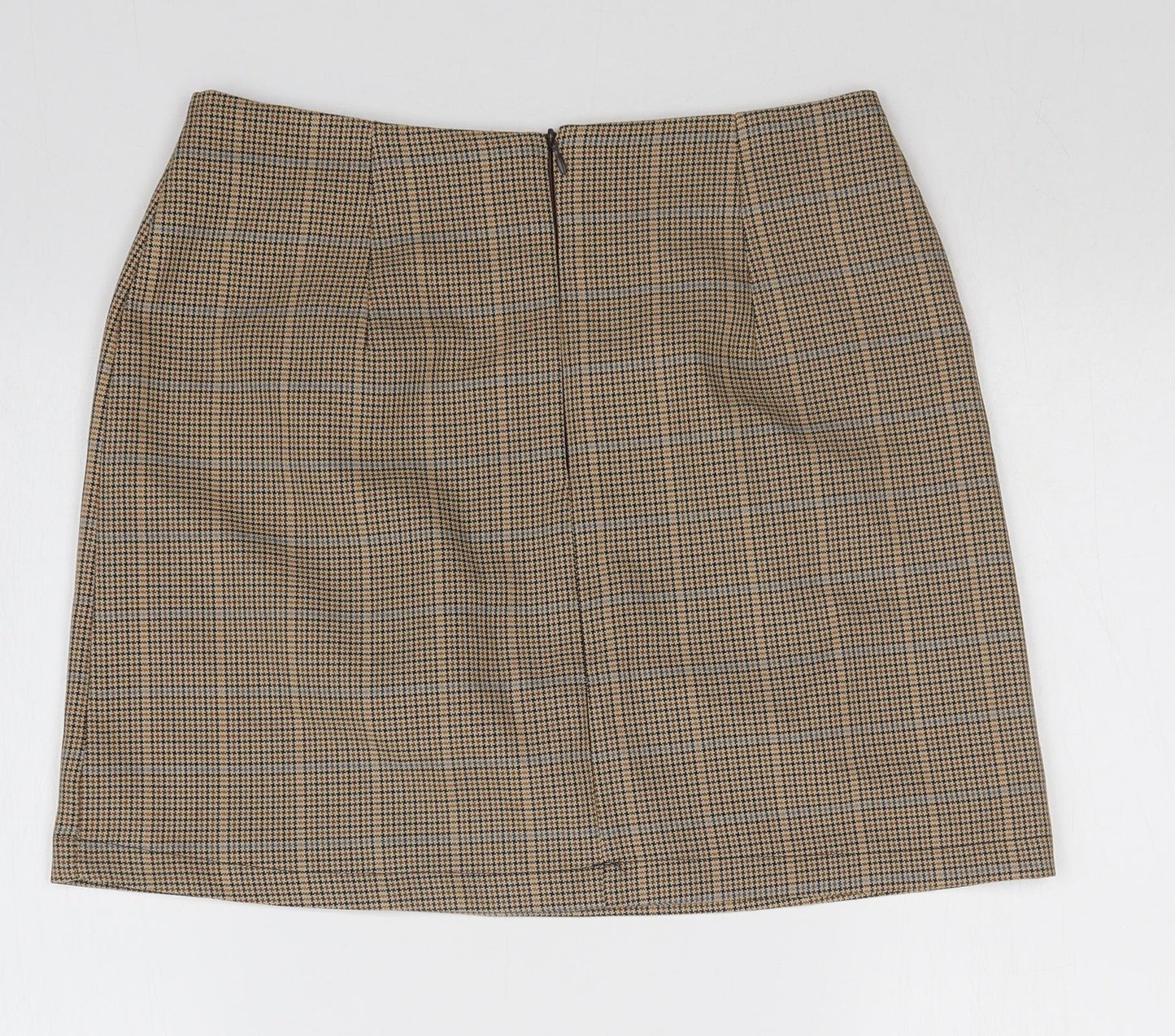 Nasty Gal Womens Multicoloured Check  Straight & Pencil Skirt Size 10