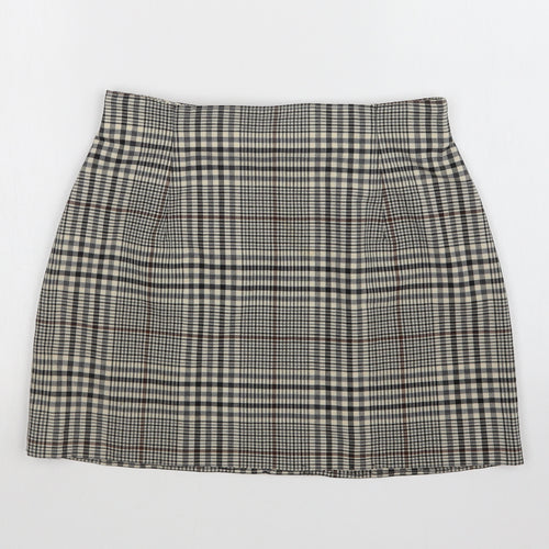 ST MICHAELS Womens Multicoloured Check  Straight & Pencil Skirt Size 12