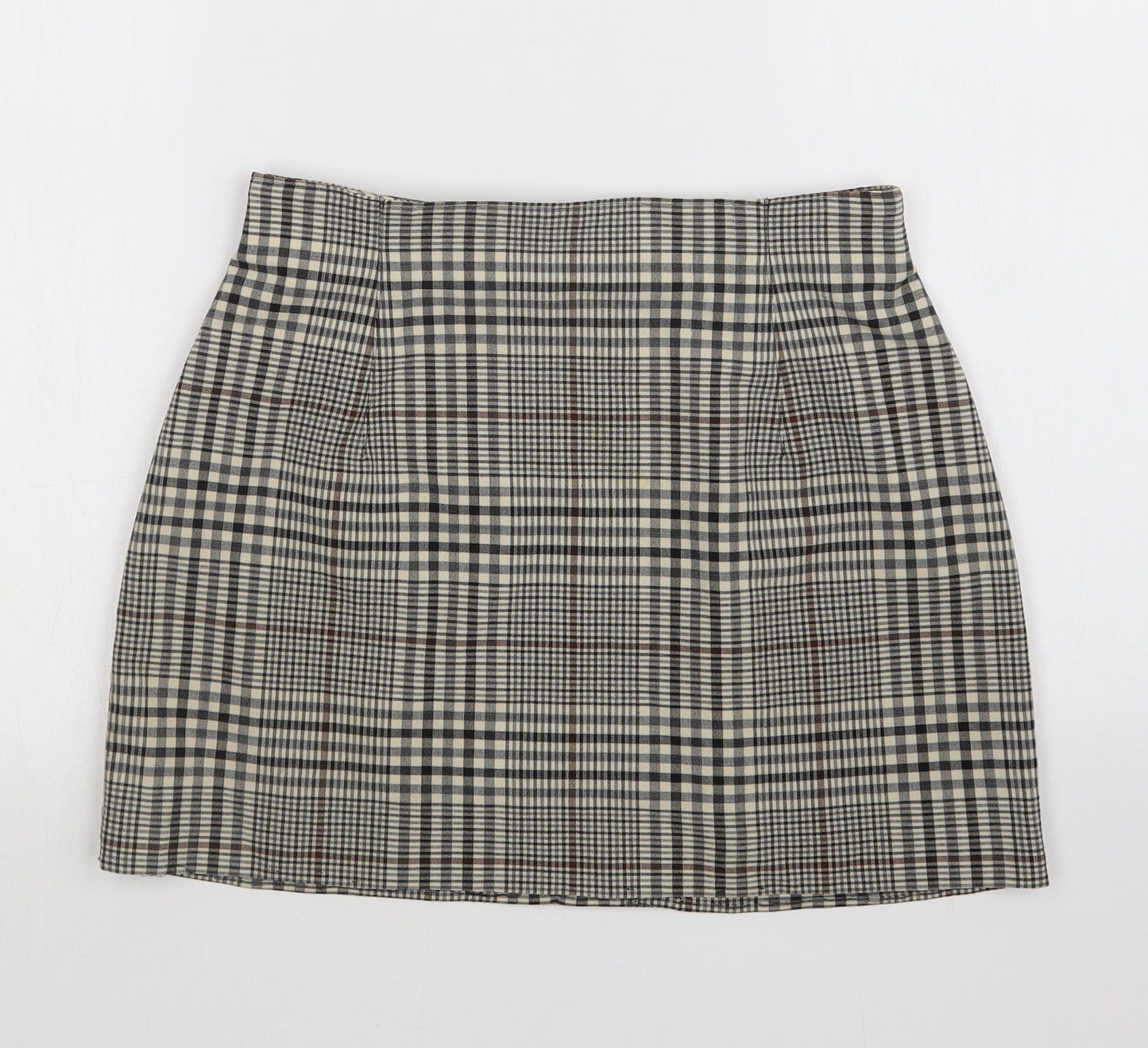 ST MICHAELS Womens Multicoloured Check  Straight & Pencil Skirt Size 12