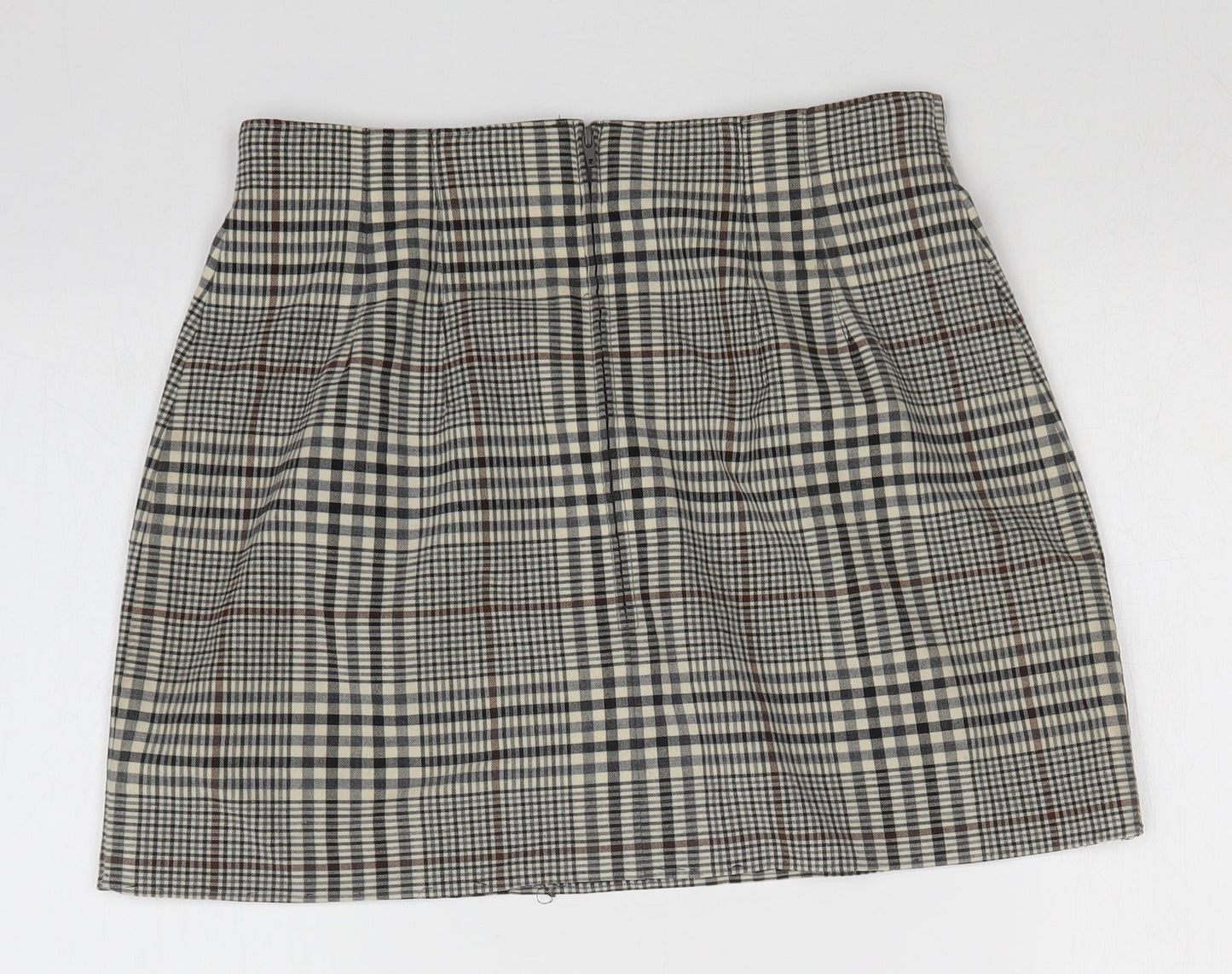 ST MICHAELS Womens Multicoloured Check  Straight & Pencil Skirt Size 12