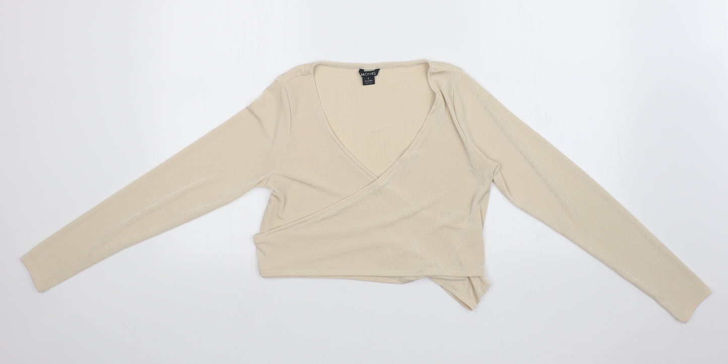 MONKL Womens Beige   Cardigan Jumper Size S