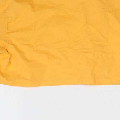 H&M Womens Orange   Cropped Button-Up Size M