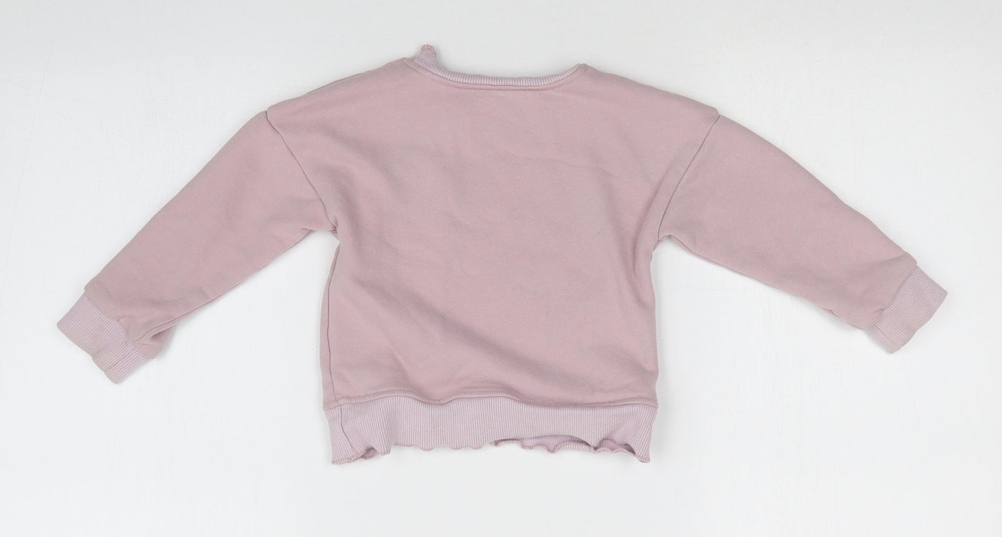 Preworn Girls Pink   Pullover Sweatshirt
