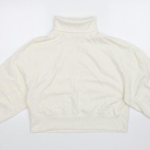 THE JERSEY COLLECTION Womens White   Pullover Sweatshirt