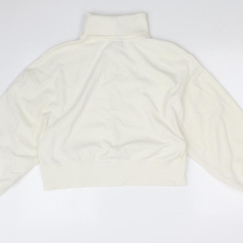 THE JERSEY COLLECTION Womens White   Pullover Sweatshirt