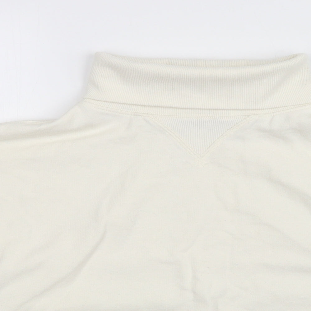 THE JERSEY COLLECTION Womens White   Pullover Sweatshirt