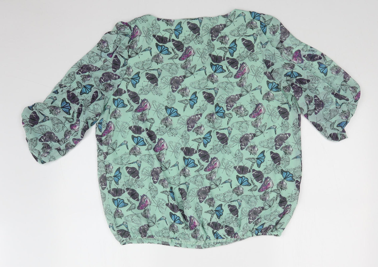 F&F Womens Multicoloured Floral  Basic T-Shirt Size 16