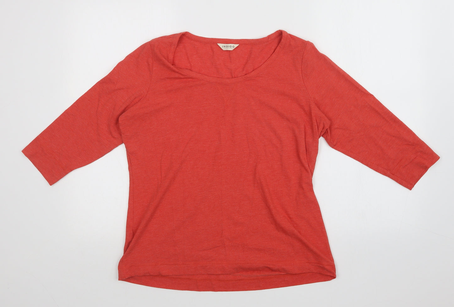 M&S Womens Red   Basic T-Shirt Size 14