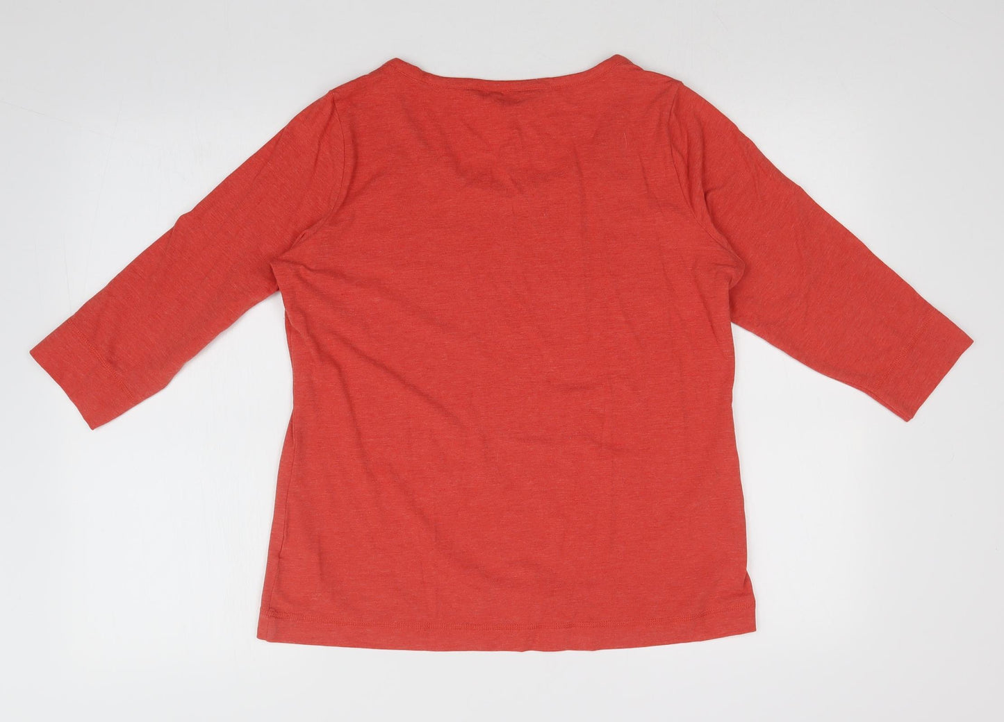M&S Womens Red   Basic T-Shirt Size 14