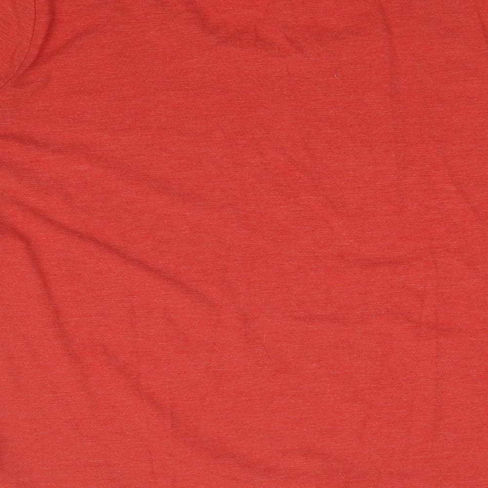 M&S Womens Red   Basic T-Shirt Size 14