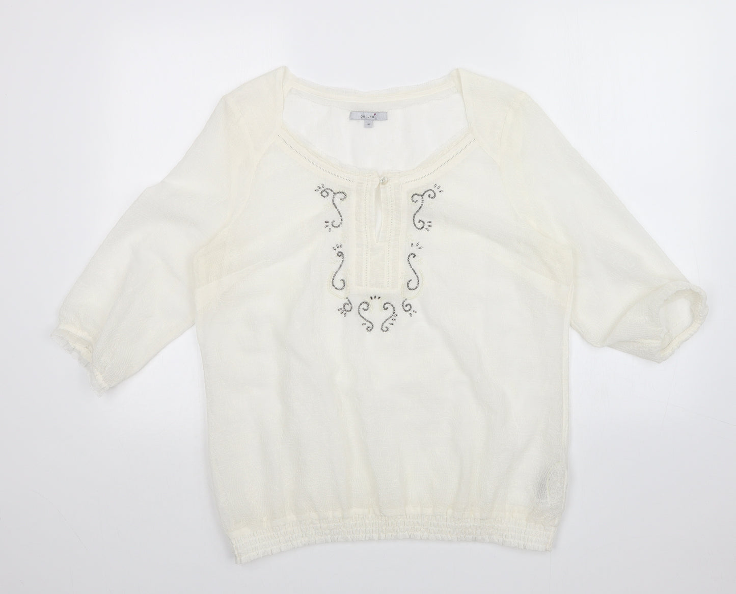 Per Una Womens White   Basic T-Shirt Size 16
