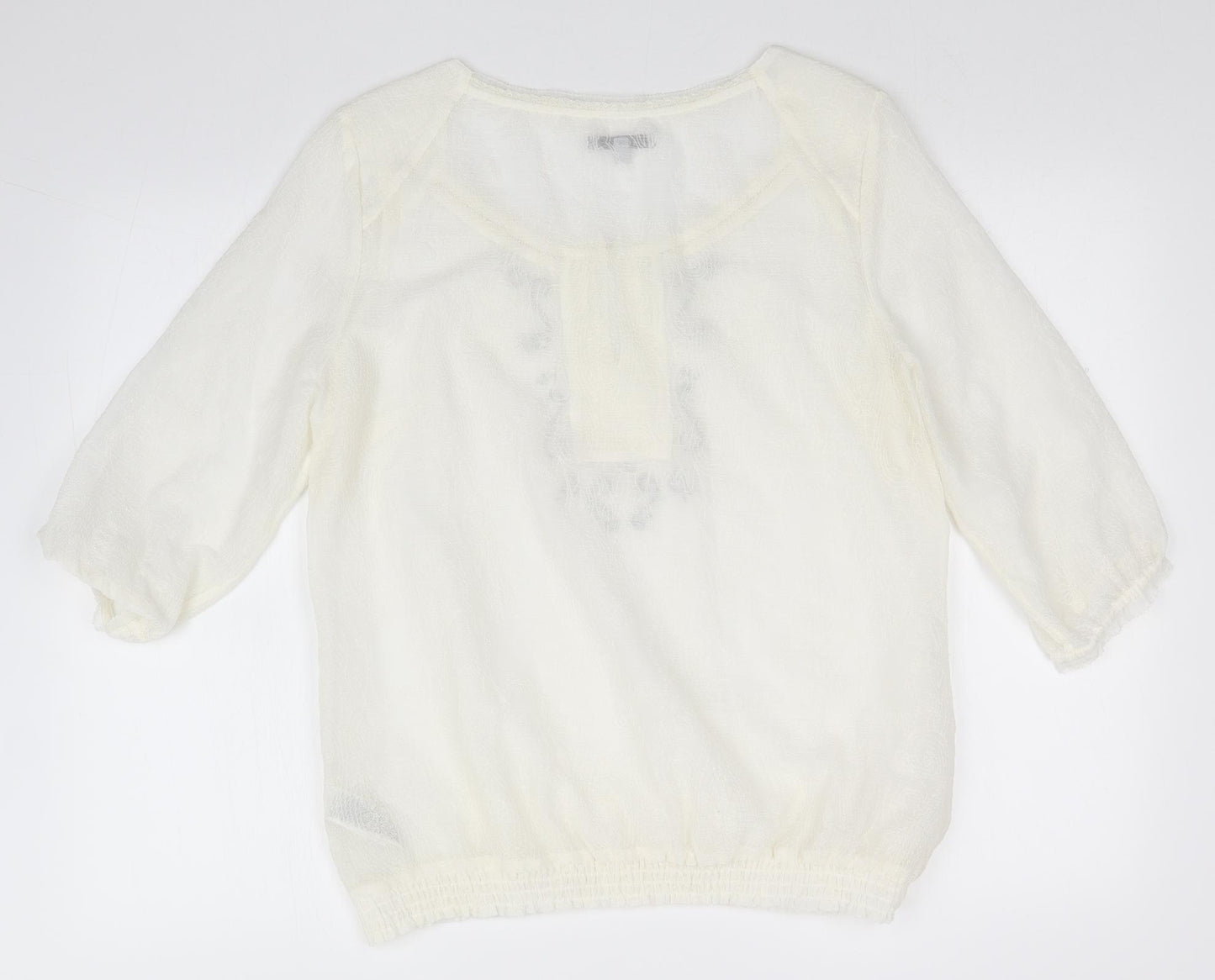 Per Una Womens White   Basic T-Shirt Size 16