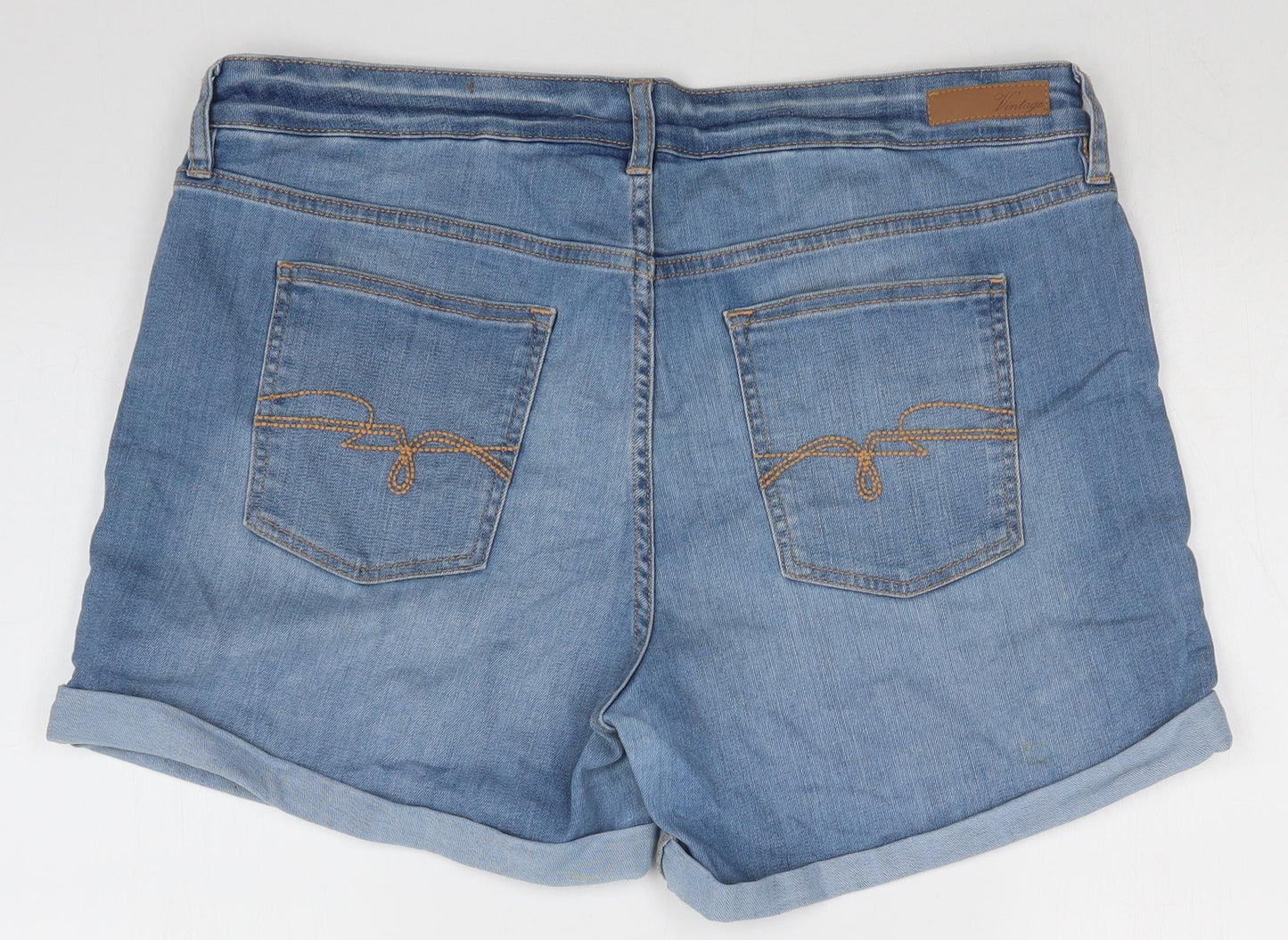 F&F Womens Blue  Denim  Shorts Size 16