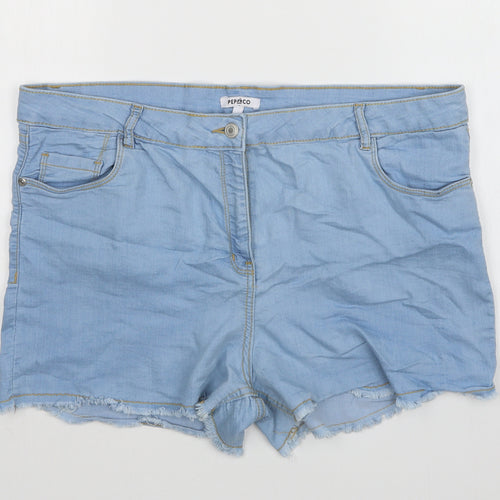 PEP&CO Womens Blue  Denim  Shorts Size 20