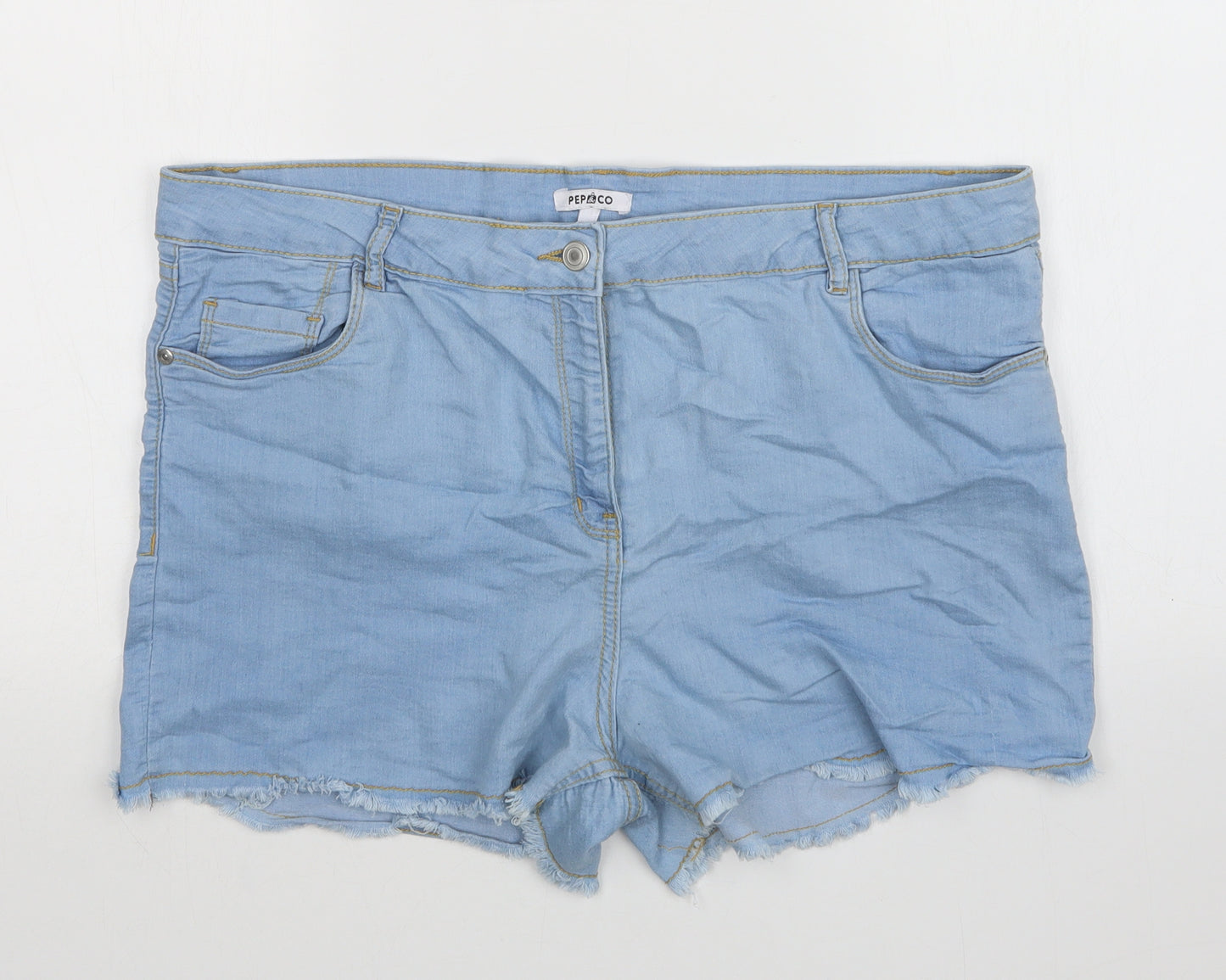 PEP&CO Womens Blue  Denim  Shorts Size 20
