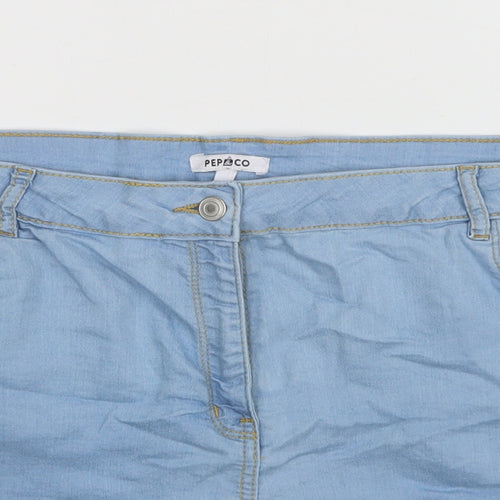 PEP&CO Womens Blue  Denim  Shorts Size 20