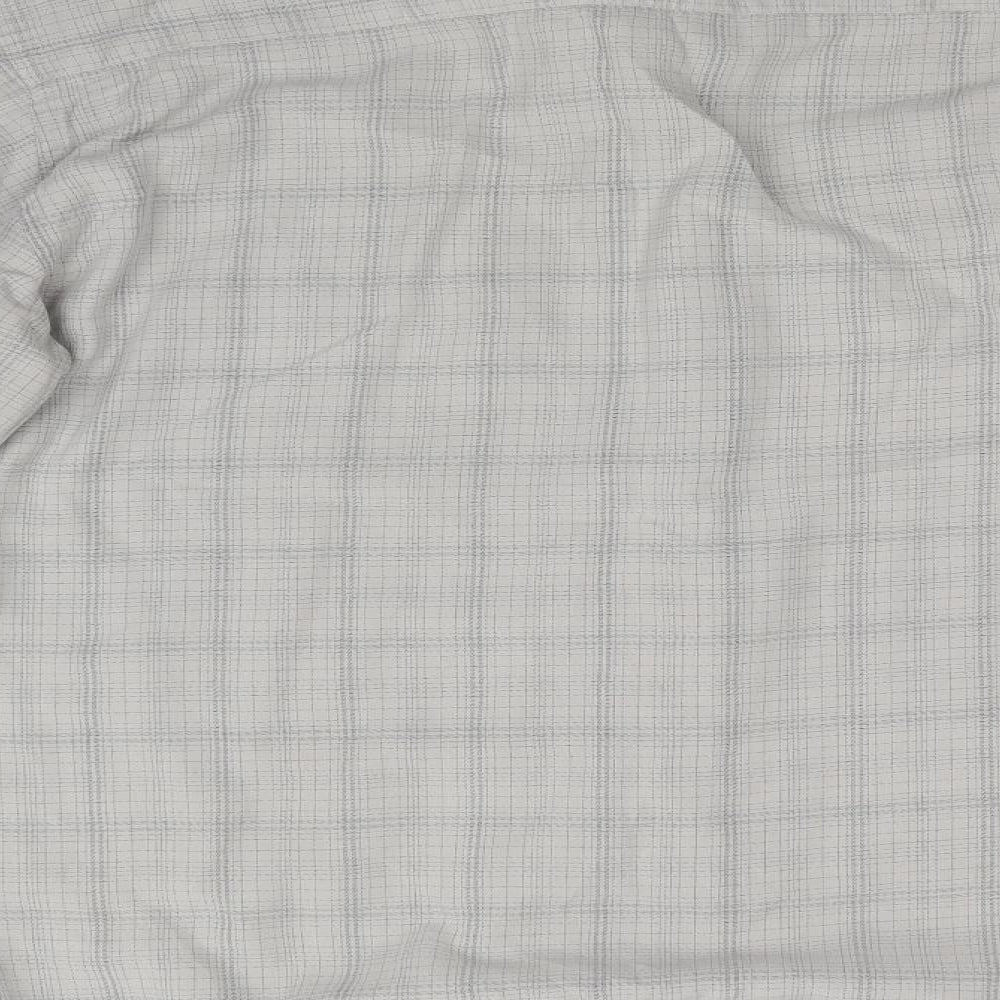 Burton Mens Grey Check   Dress Shirt Size L